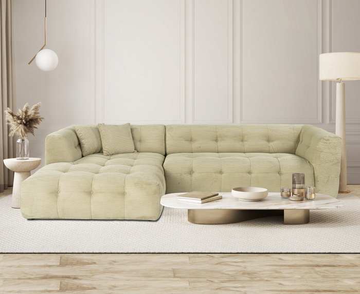 Atelier Del Sofa Sofá Esquinero Cady Corner Left - Verde